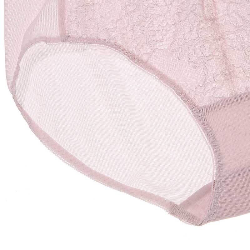 Aimer Women's Sexy Lace Mesh Mid-Waist Briefs AM238381