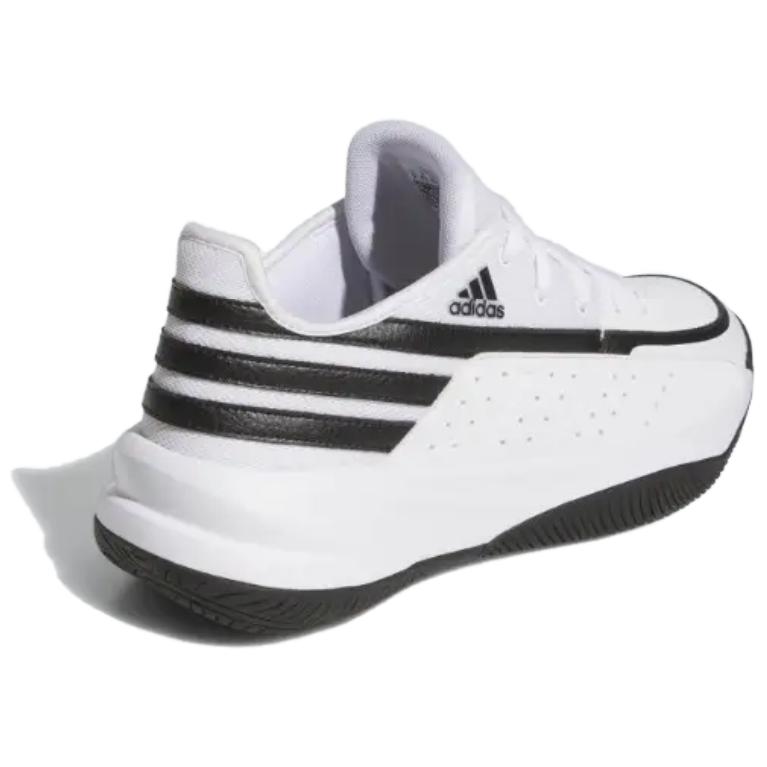 adidas Удобная и легкая амортизация для игры в передней зоне, износостойкие низкие мужские баскетбольные кроссовки, Белый Черный ID8589