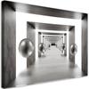 Canvas Print Tunnel Silver Balls 3D