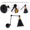 Adjustable Vintage LED Wall Light E27 110-220V Loft Industrial Wall Lamps Retro Bed Bedside Light Black 60W