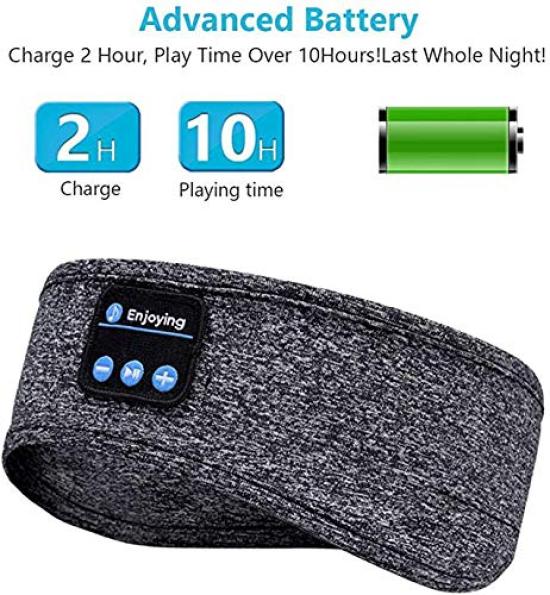 EPalZoneXP Беспроводные Bluetooth-наушники с музыкой, стереонаушники для сна с маской для глаз 5.0, маска, наушники, повязка на голову, для сна,