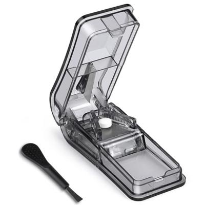 Opret Измельчитель таблеток, Резак для таблеток, Измельчитель лекарств, Легко резать, Портативный, Разрезает таблетки пополам, Черный