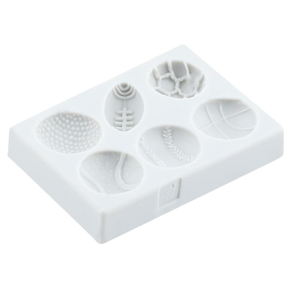 Футбол Баскетбол Силиконовая форма Бейсбол Регби Волейбол Формы для мастики Инструменты для украшения торта Топпер для кекса Конфета Глина Шоколад Форма для гампасты