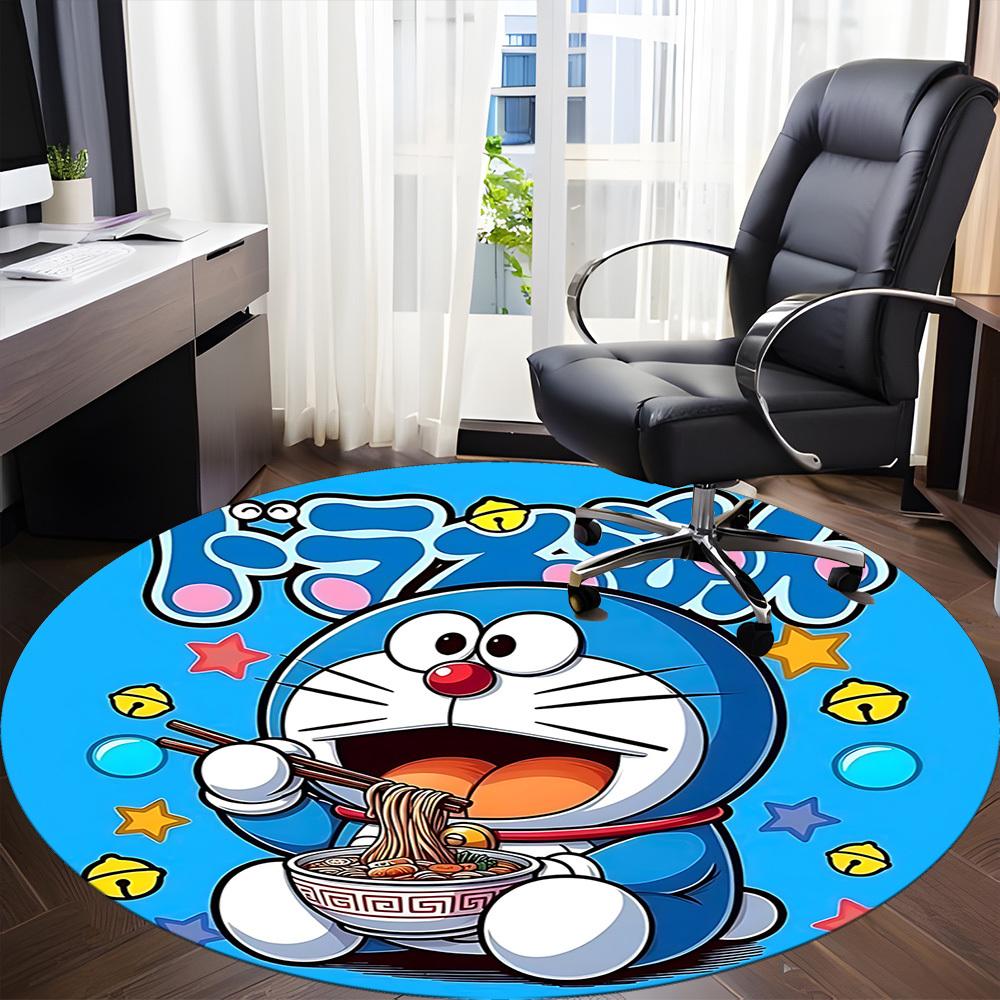 Круглый коврик для пола Doraemon Noodles Office, Под офисные стулья Спальня Гостиная Домашний декор a0908196