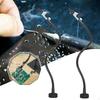2x Helping Hands Soldering Clamps Flexible Gooseneck Aid Clips PCB Board Holders Arms for Painting
