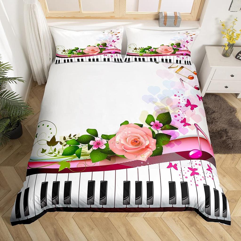 Пододеяльник с бабочками и цветами, комплект постельного белья с изображением животных и девочек, романтический комплект постельного белья с изображением садовых цветов из микрофибры