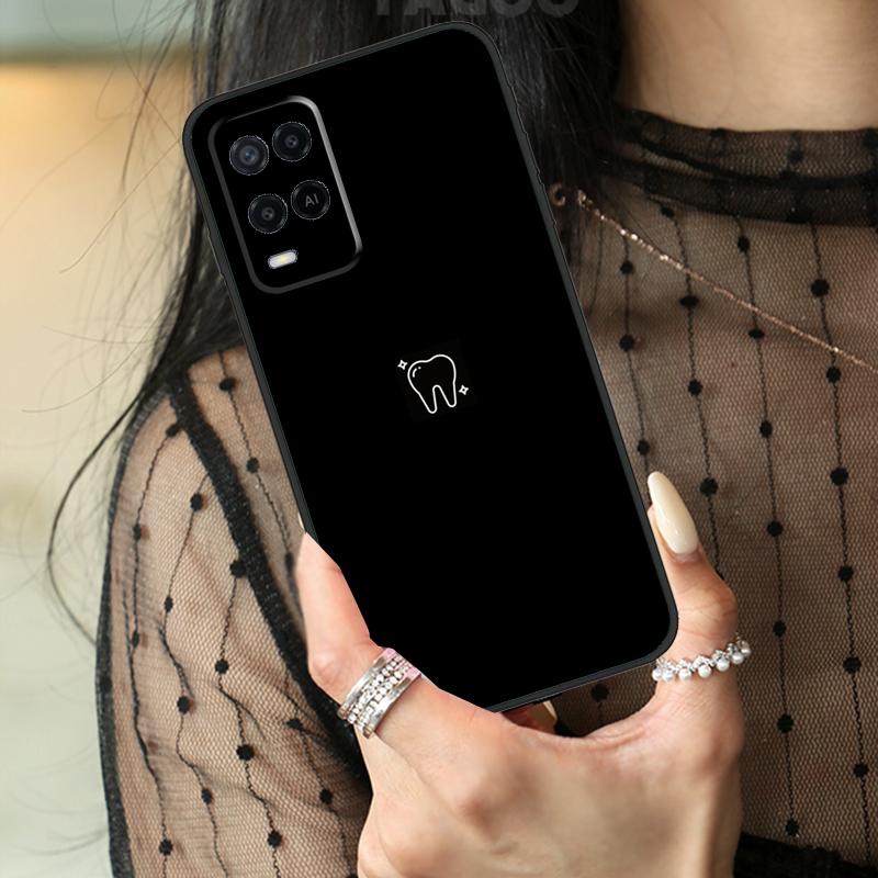 Футляр для зубов от стоматолога для Oppo A80 A60 A40 A17 A57 A77 A74 A54 A94 A78 A98 A18 A38 A58 A96 A76 A16 A15 A5 Pro