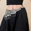 Vintage Metal Tassel Waist Chain Round Ethnic Style Belt  Dress Accessories
