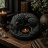 3D Printed Candle Holder Ornaments Ring Display Plate Sleeping Wolf Candlestick  Entryway Decor