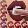 24 Colors High Pigmented Matte Lip Glaze - Long-Lasting Smudge-Proof Liquid Lipstick Red Brown Tones Party Lip Makeup