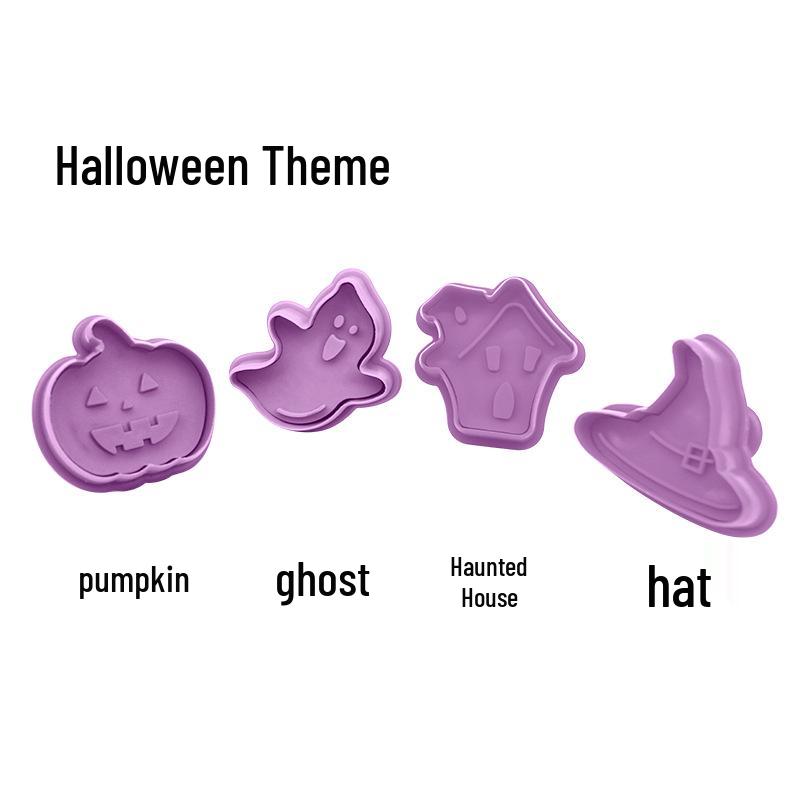 Набор 3D мультяшных формочек для печенья - Весенние пресс-вырубки для Рождества, Хэллоуина и Пасхи