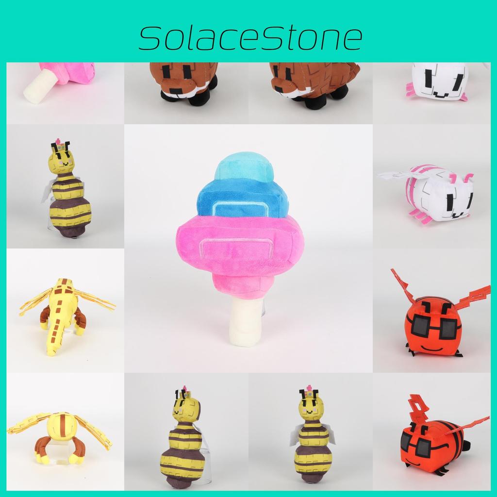 Toy Minecraft Plush Queen Bee Animal Durable Material Play Collecting Doll Gift