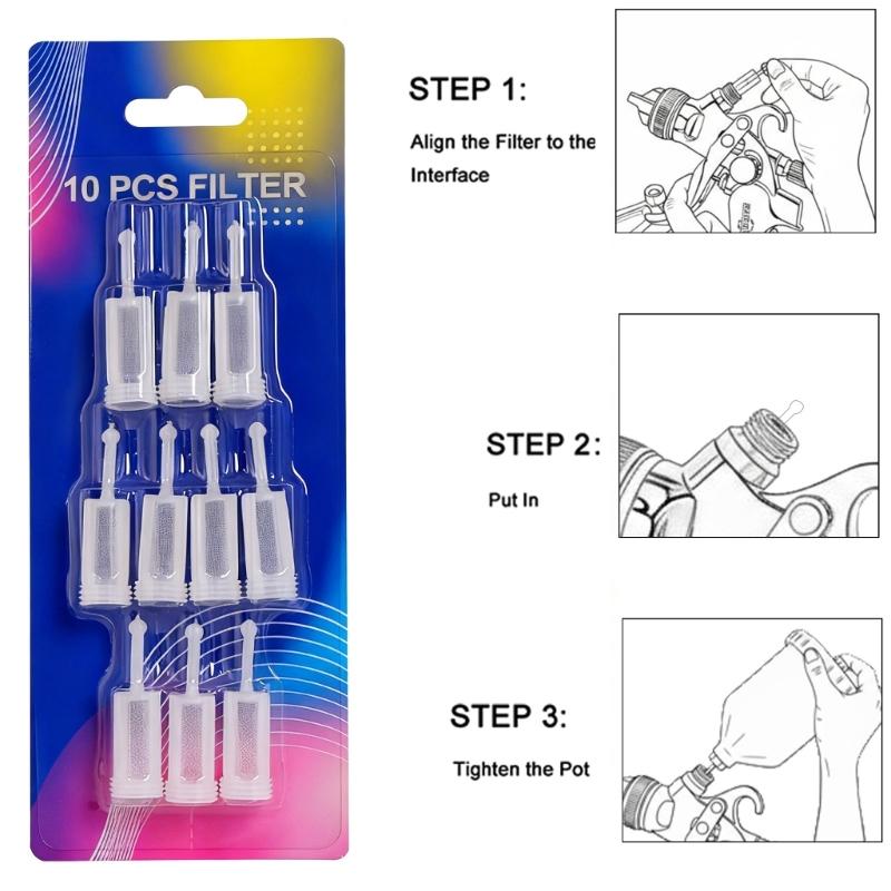 3.5cm Sprayer Guns Filter Plastic Paint Strainer For Various Sprayers Painting Guns Easy Maintenance Design