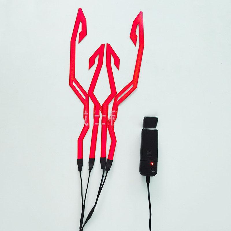 Motorcycle LED Night Riding Signal Helmet EL Cold Light 4Mode Led Bike Helmet Light Strip Decoration Kit Bar Accessories