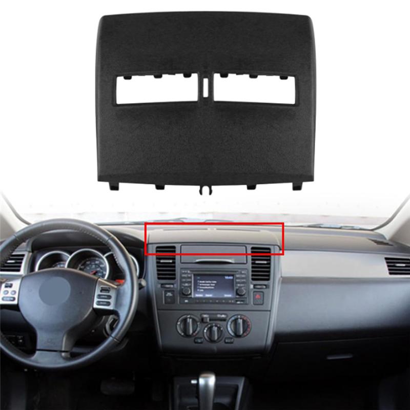 Car Interior Front Upper Top Center Dash Air Vent Trim Bezel 68414ED50C For Nissan Versa 2007-2012 C11 Tiida-A99D