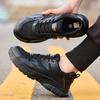 Модная нескользящая рабочая обувь Женская дышащая защитная обувь Легкие рабочие кроссовки со стальным подноском Мужская защитная черная рабочая обувь