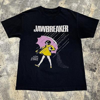 Винтажная футболка группы Jawbreaker с коротким рукавом, черная, все размеры, унисекс, OM114