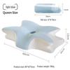 Crescent-Shaped Slow Rebound Memory Foam Neck Support Pillow