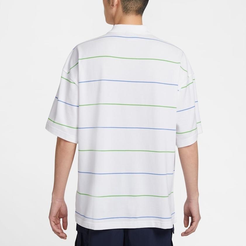Nike Мужская поло с коротким рукавом в полоску из хлопка Club tops IF0737-100