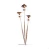 Garden Stake with Bells Iron Flower Decor Creative Crafts Ground Decoration Lawn Ornament for Party