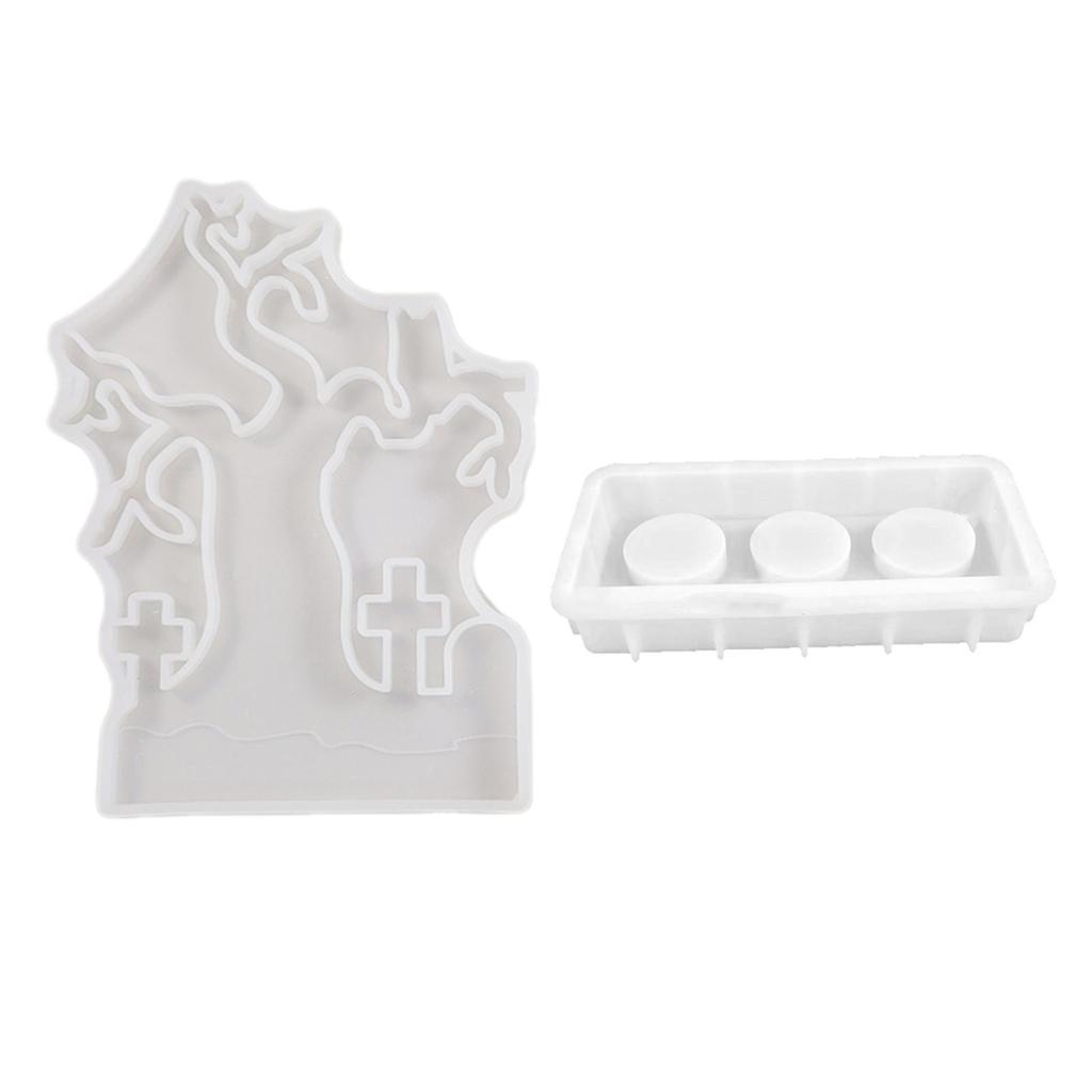 Crafting Silicone Molds Silicone Candle Holder Mold Halloween Theme Candle Base Mould Craft Moulds Suitable for Craft