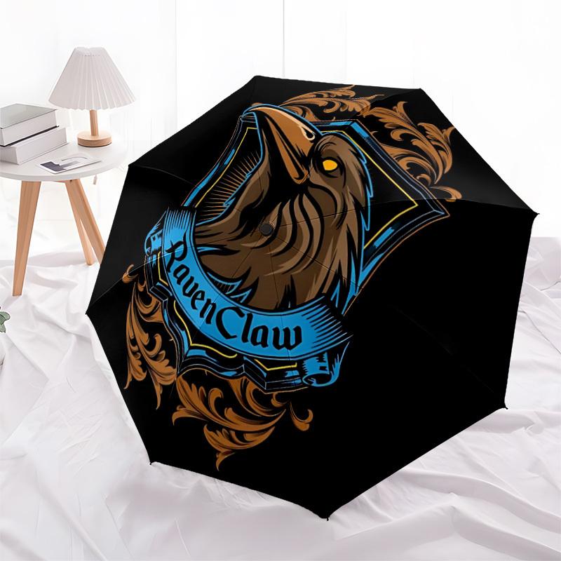1pc RavenClaw Crest Automatic Open/Close Umbrella, Christmas Gift for Men Women, Daily Travel Outdoor Use yy251101222