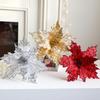 Cross-Border Glitter Flower Mesh Fabric for Christmas Floral Arrangements & Decorations