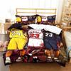 Американская звезда баскетбола Нет. 23 комплект постельного белья для мальчиков и девочек, двуспальный, пододеяльник, наволочка, кровать для детей и взрослых, домашний текстиль