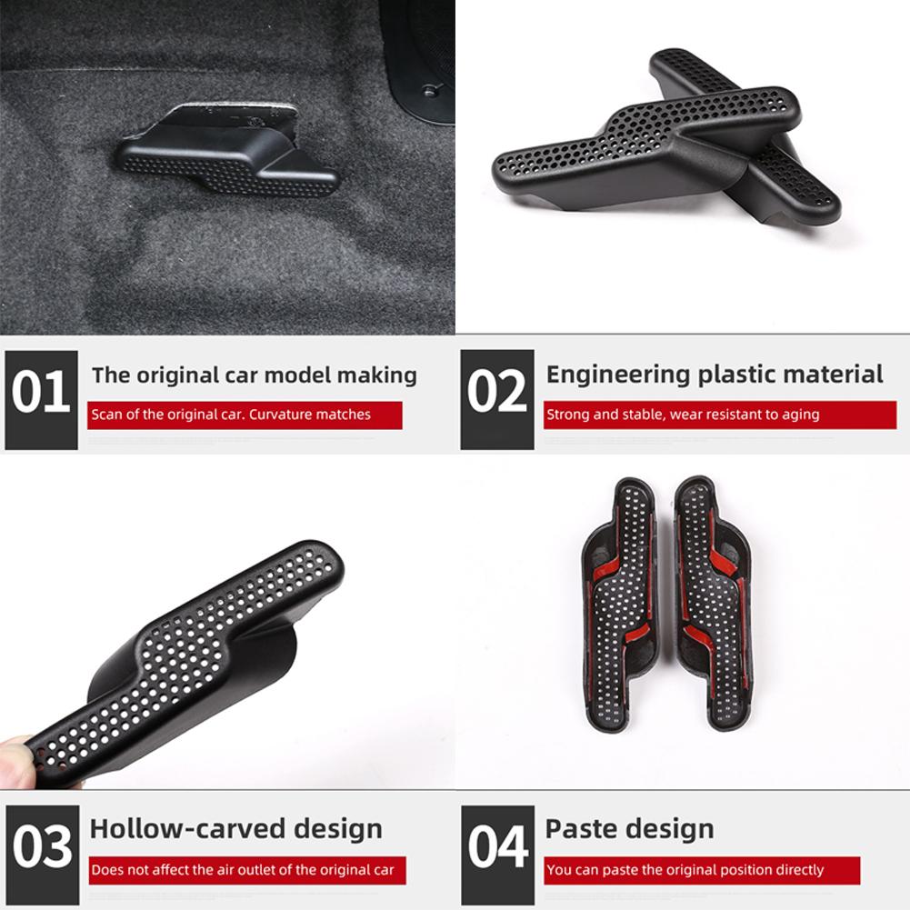 2 шт. автомобильные крышки воздуховодов решетка заднего сиденья нижняя антиблокировочная розетка под сиденьем пылезащитный чехол для BMW X1 F48 2017 - 2023 X2 F39 #469134