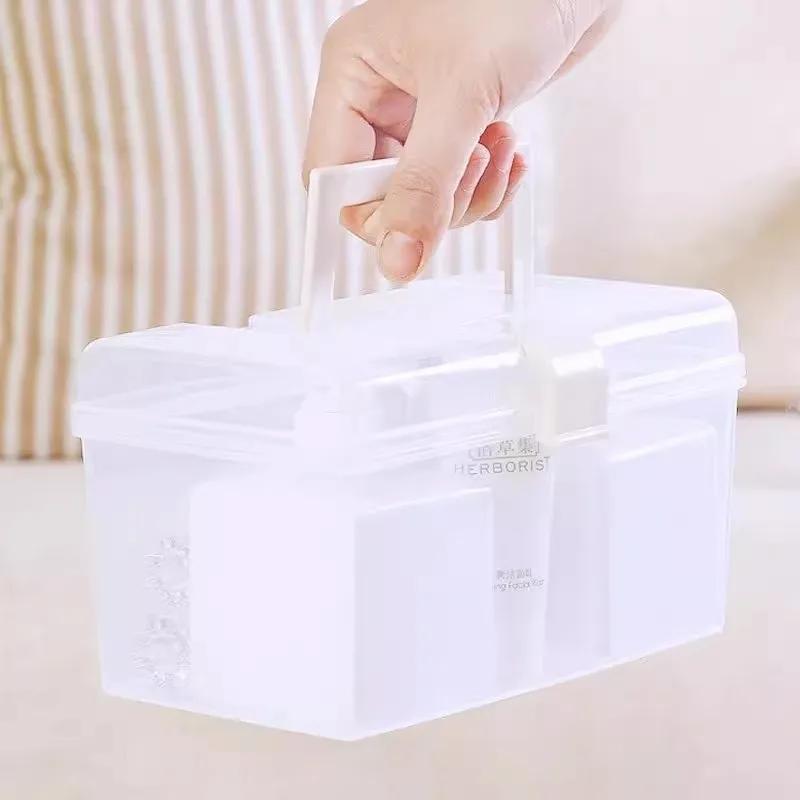 Пластиковый ящик для хранения, медицинский ящик-органайзер, многофункциональный портативный медицинский шкаф, семейный аварийный комплект, коробка, Прямая поставка