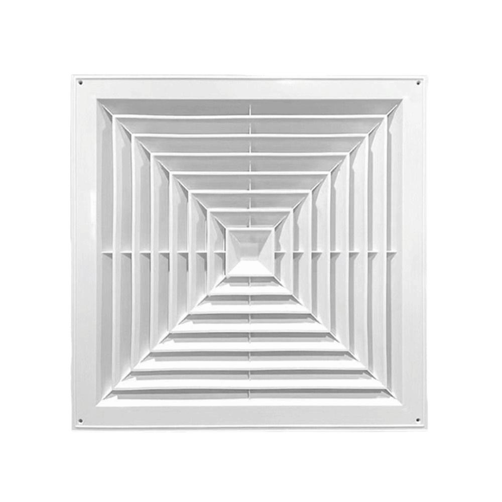 Новая пластиковая решетка воздуховода белая с заслонками воздуховоды отопительные вентиляционные отверстия бесшумная работа квадратная вентиляционная крышка ванная комната