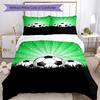 3pcs Soccer Bedding Set Duvet Cover Closure Includes 1 Duvet Cover & 2 Pillowcases, Soft and Comfortable for All Seasons.