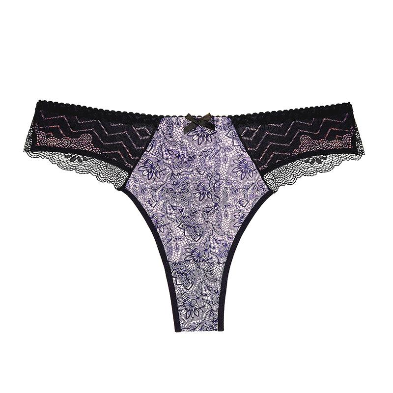 Female Low-rise Sexy Intimates Thong Ultra-thin Breath Underwear for Women Large Size Lace String L XL 2XL 3XL 4XL 5XL