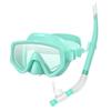 Snorkeling Set: Wide-View Mask & Semi-Dry Breathing Tube - Silicone Diving Goggles 2-Piece Kit