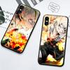 Закаленный стеклянный защитный чехол My Hero Academia Bakugou Katsuki для iPhone 6 7 8 14 Plus X XS XR 11 12 13 14 Pro Max Mini