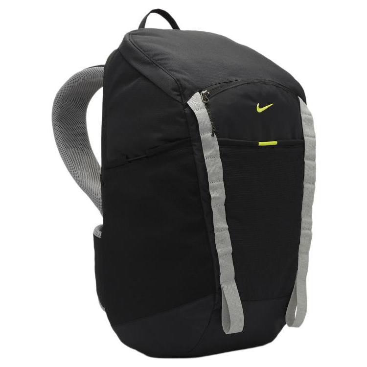 Nike Тканевый рюкзак обычный мужской черный и изысканный серый и атомно-зеленый DJ9677-010