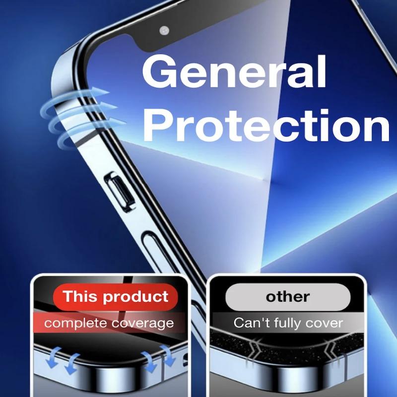 2 шт. для Apple iPhone 16 Pro Max 15 14 13 12 11 X Xs XR Plus 5G закаленное защитное стекло для экрана простая установка и снятие комплекта