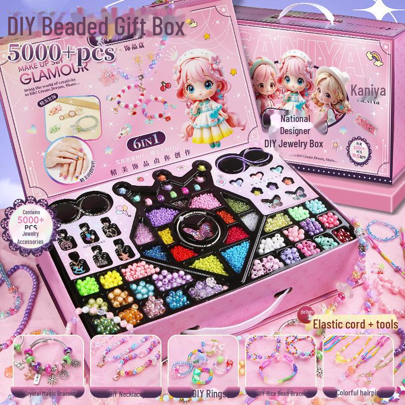 «Креативный набор украшений из бисера и аксессуаров для волос для девочек»