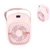 Регулируемый электрический вентилятор портативный распылительный увлажнитель электрический вентилятор для дома на открытом воздухе общежития розовый