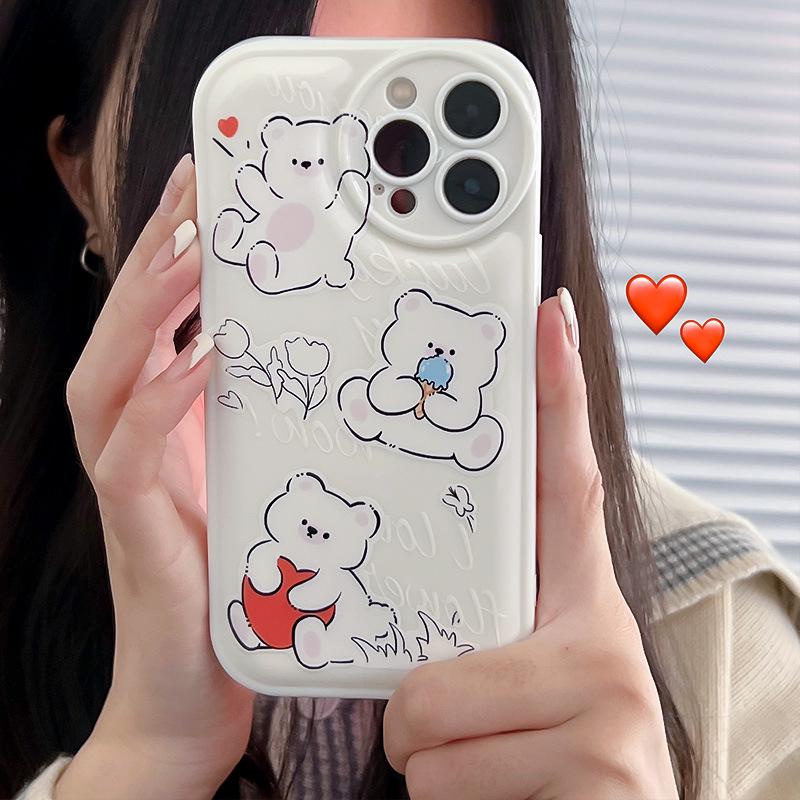 Чехол Zhitai Cartoon Air Cushion для iPhone 15 Pro Max, 14 Pro, 13 и XS