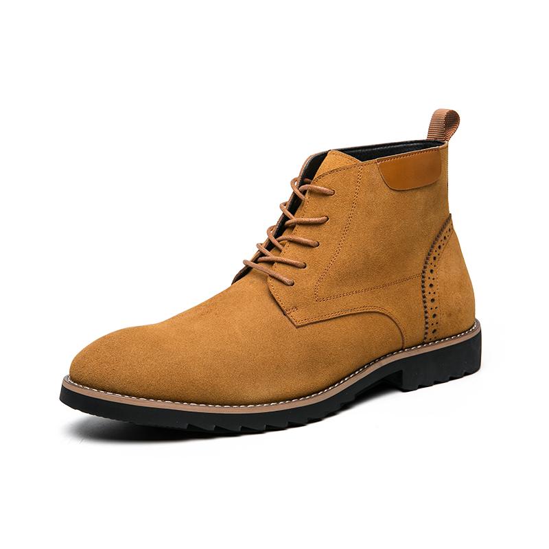 Повседневные официальные высокие мужские кожаные туфли в стиле ретро для джентльмена, для отдыха на природе, для повседневного бизнеса, офиса, больших размеров, для взрослых, новые