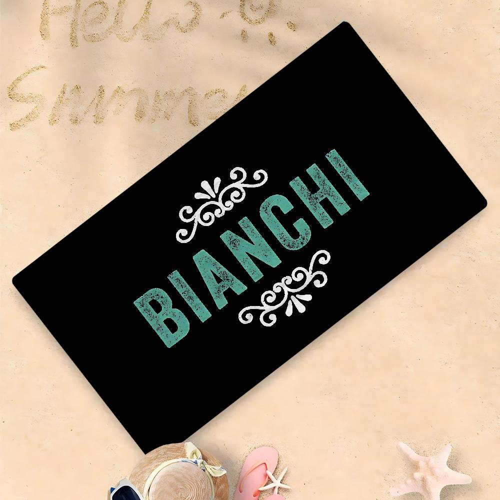 B-bianchi-S Bicycle Logo Microfiber Blanket Quick Drying Beach Towels Oversized Printing Super Absorbent Pool Towel Blanket