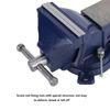 5  Bench Vise 360 Degrees  Swivel Base Heavy Duty Tabletop Clamp with Anvil