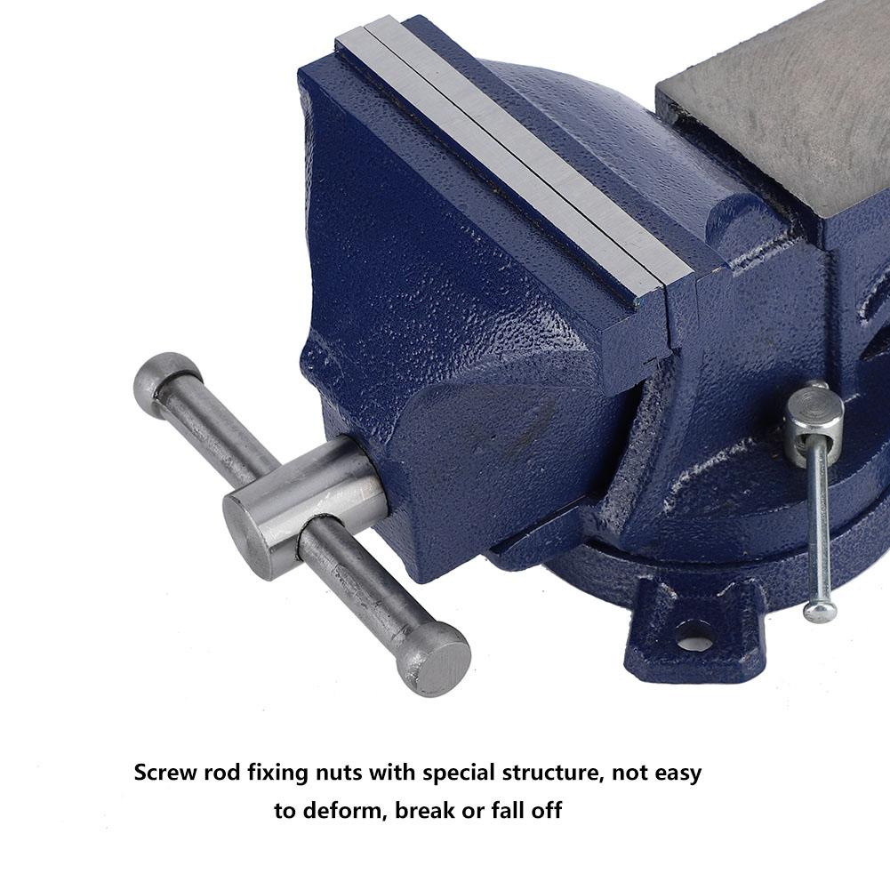 5 Bench Vise 360 Degrees Swivel Base Heavy Duty Tabletop Clamp with Anvil