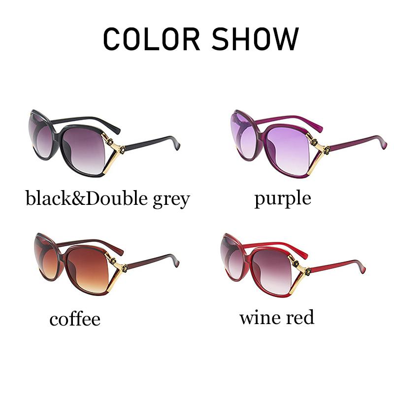 Женские солнцезащитные очки, модные ретро солнцезащитные очки в большой оправе с изображением камелии, большие солнцезащитные очки в круглой оправе, женские солнцезащитные очки с защитой от УФ-лучей для улицы