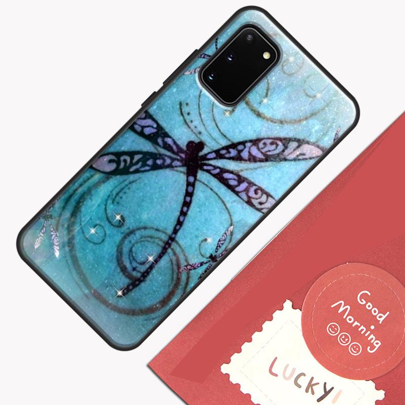 Чехол 'Стрекоза' для Samsung Galaxy S22 S21 S23 Ultra Note 20 S8 S9 S10 Note 10 Plus S20 FE Задняя крышка
