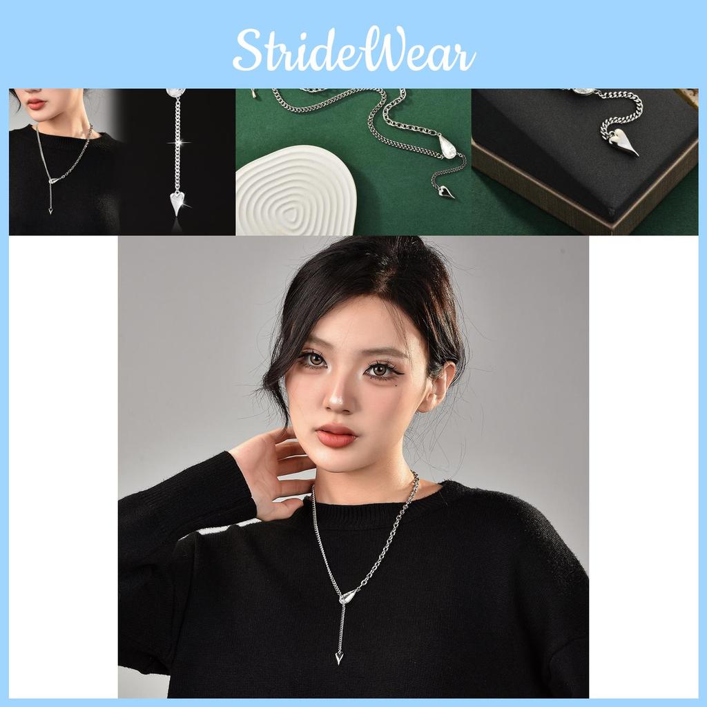 Eye-catching Water Drop Crystal Statement Necklace With Unique Geometric Design For All