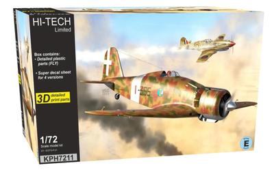 KP Model Масштаб 1/72 Hi-Tech Ограниченная серия Fiat G.50bis Freccia Italia Пластиковая модель в наборе KPMH7211 (Самолет)