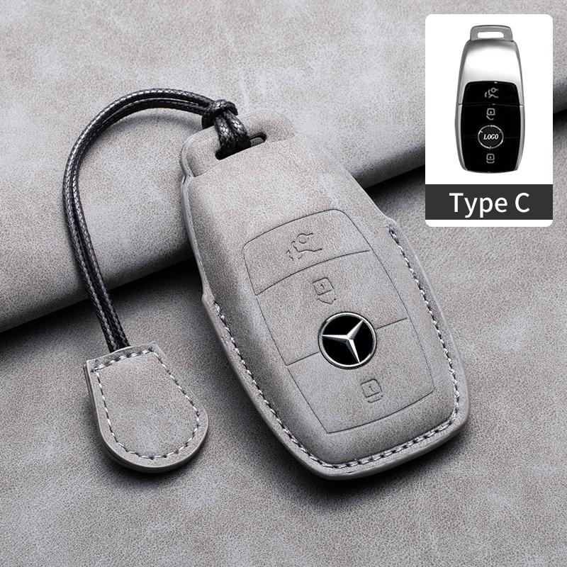 Car Key Case Cover For Mercedes Benz A C E S G Class GLC CLE CLA GLB GLS W177 W205 W213 W222 AMG W206 W223 S350 C260 C300 S400