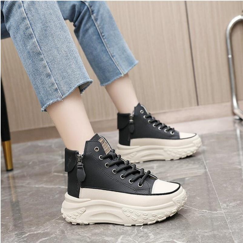 2024 Новые женские кроссовки Роскошные модные высокие женские ботинки Повседневная обувь на платформе Кроссовки для бега на открытом воздухе для женщин Tenis De Mujer